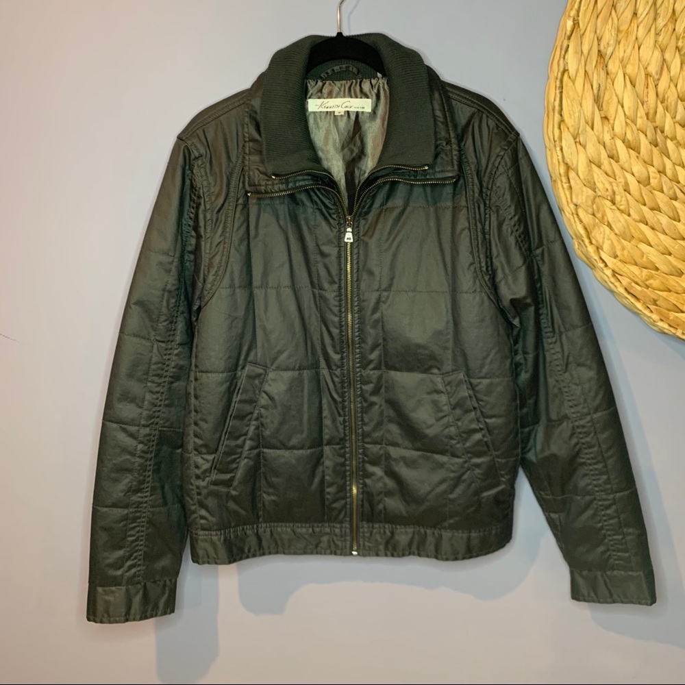 Kenneth Cole Bomber Jacket Black Medium